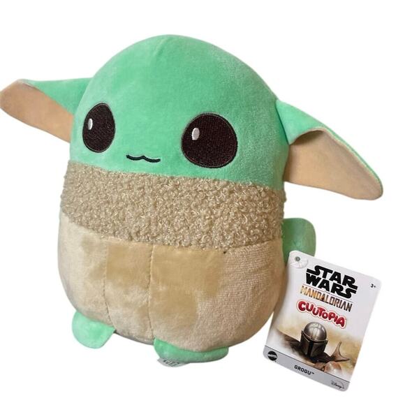 MATTEL  STAR WARS GROGU BABY YODA PLUSHIE 8’ CUUTOPIA MANDALORIAN COLLECTIBLE - Picture 5 of 9